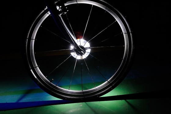 La bicyclette de clignotant au néon de LED a parlé la lueur légère 18mm 3D