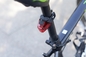 D'USB de lumière rouge de la bicyclette 10lm de batterie au lithium vibration arrière rechargeable non sensible